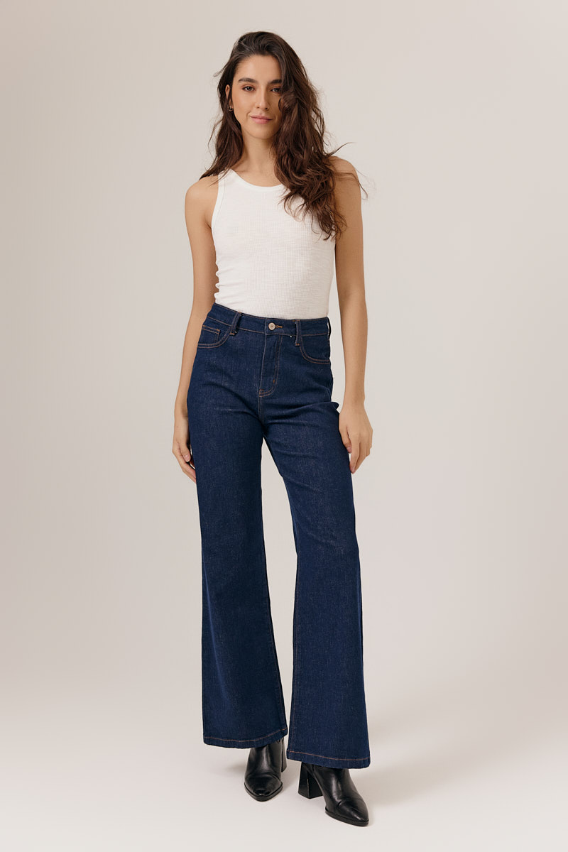 PANTALÓN VAQUERO ELBA COLOR AZUL OSCURO